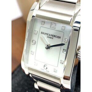 Baume & Mercier Women's Watch Hampton Diamond Swiss Quartz Mother of Pearl
